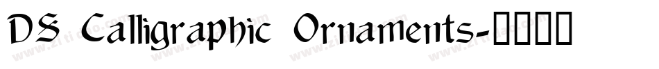 DF Calligraphic Ornaments字体转换